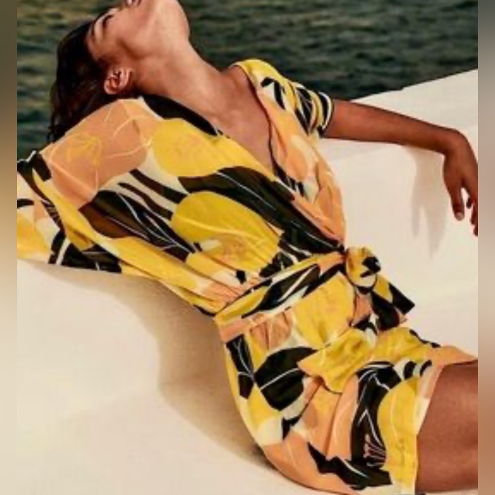COPY - NWT The Kooples “Hibiscus” Kimono Belted dress size Medium (Kooples 2)
